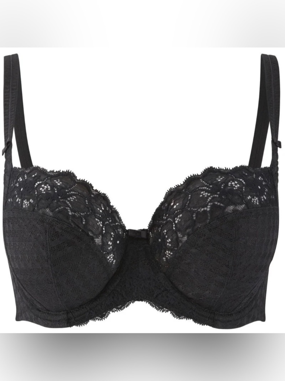 Panache Envy 7285 Full Cup Bra Black 38FF NWT